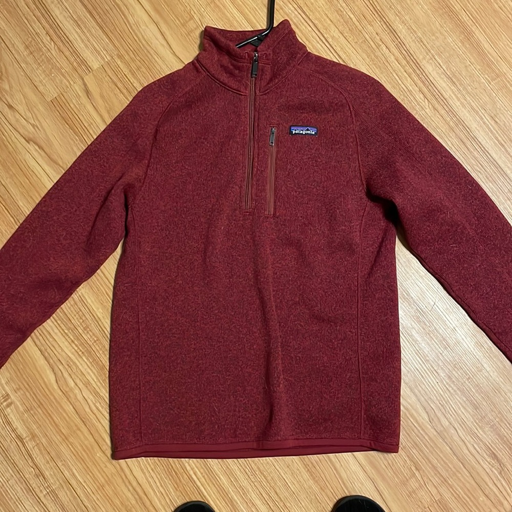 Red Patagonia half zip